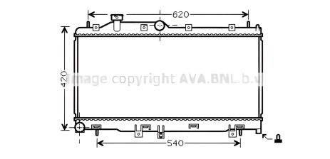 Охлаждающий радиатор двигателя для SUBARU FORESTER, AVA COOLING (SU2065) Охлаждающий радиатор двигателя для SUBARU FORESTER, AVA COOLING (SU2065)