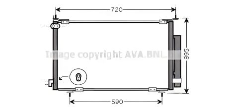 Конденсорний радіатор кондиціонера HONDA CR-V, AVA COOLING (HD5201D) Конденсорний радіатор кондиціонера HONDA CR-V, AVA COOLING (HD5201D)