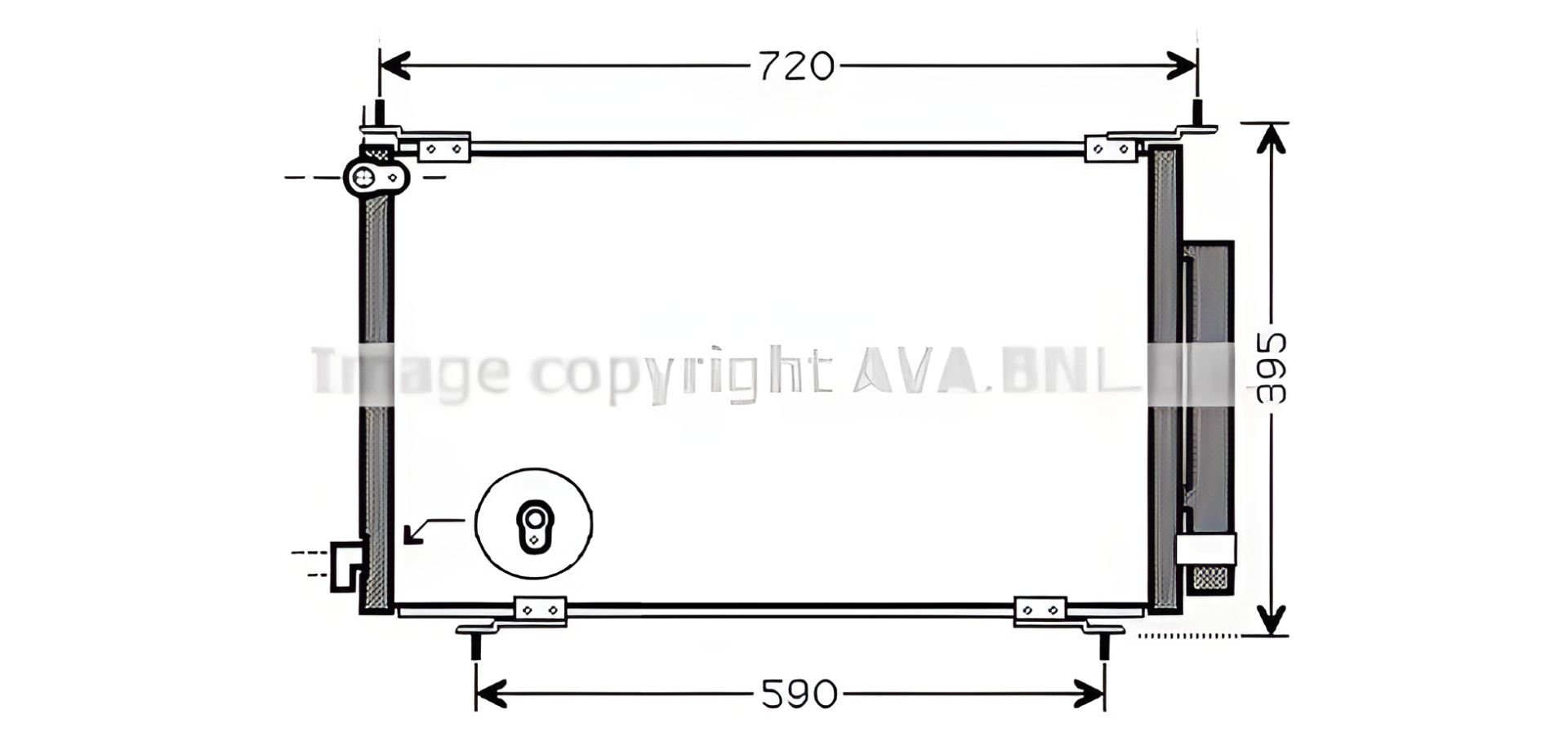 Конденсорний радіатор кондиціонера HONDA CR-V, AVA COOLING (HD5201D) Конденсорний радіатор кондиціонера HONDA CR-V, AVA COOLING (HD5201D)