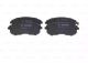 Комплект гальмівних колодок, дискове гальмо NISSAN TIIDA, SUZUKI SX4, BOSCH (0986494337)