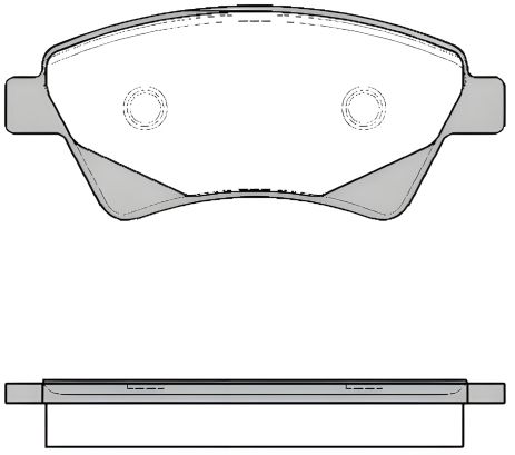 Комплект гальмівних колодок для RENAULT KANGOO, REMSA (097620) Комплект гальмівних колодок для RENAULT KANGOO, REMSA (097620)