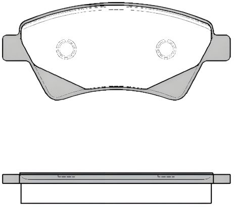 Комплект гальмівних колодок для RENAULT KANGOO, REMSA (097620)
