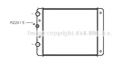 Двигательный радиатор SEAT AROSA, VW CADDY, AVA COOLING (VN2129) Двигательный радиатор SEAT AROSA, VW CADDY, AVA COOLING (VN2129)