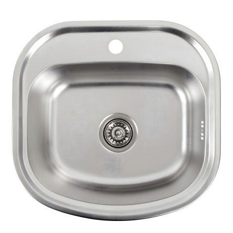 Кухонная мойка из нержавеющей стали Valeso ДЕКОР 4947 (0,8/180 мм)