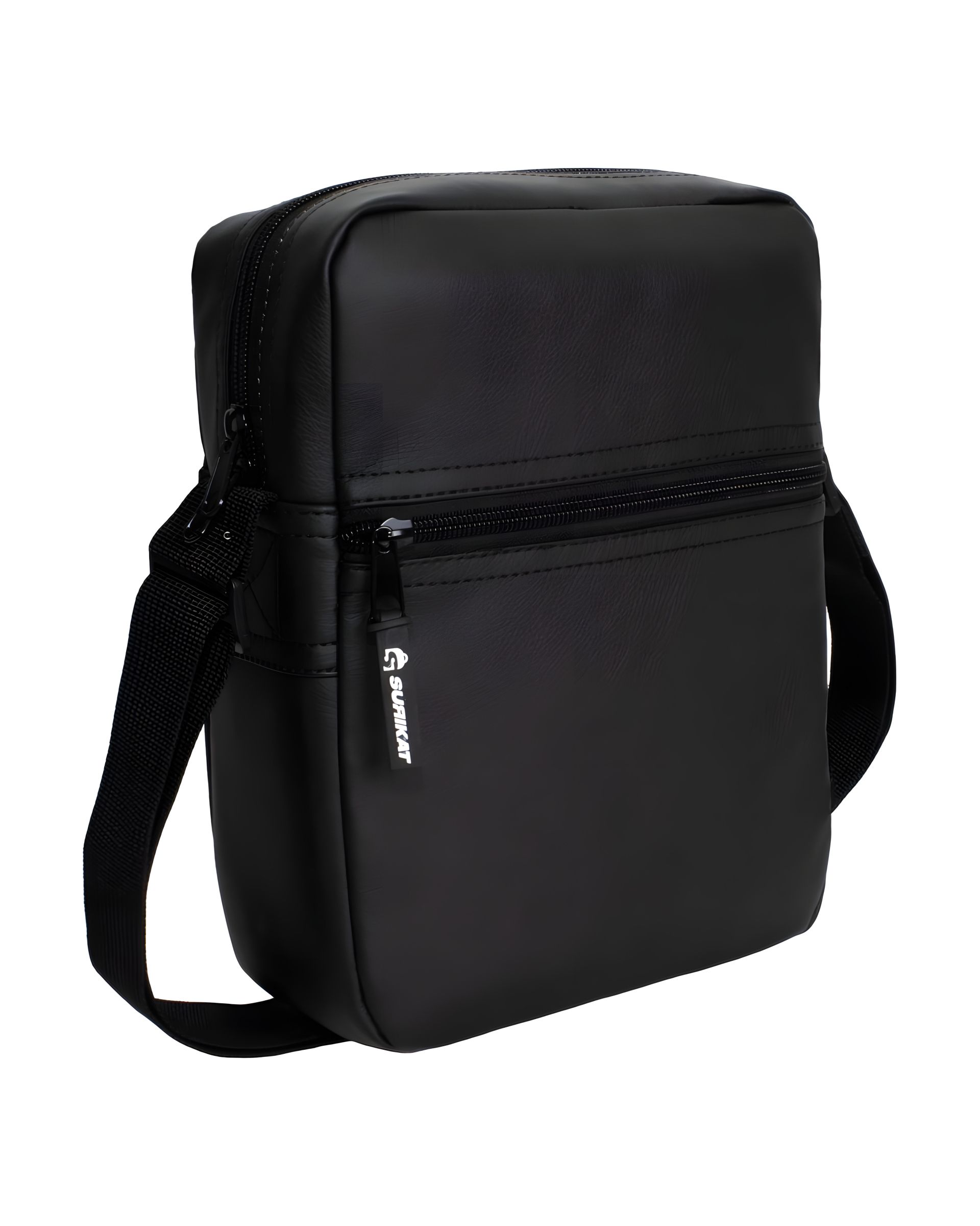 Сумка на плече модели Tablet чорного екошкіри Сумка на плече модели Tablet чорного екошкіри