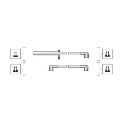 Комплект проводов зажигания FORD SCORPIO, MAGNETIMARELLI (941319170112)