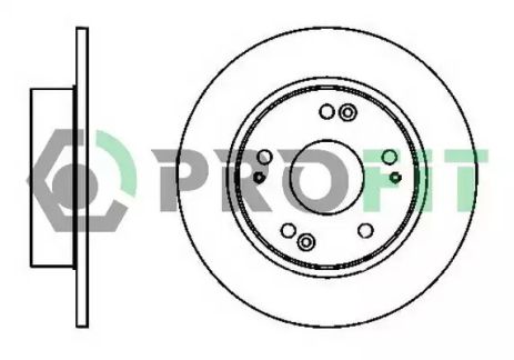 Диск тормозной HONDA ACCORD, PROFIT (50101390)