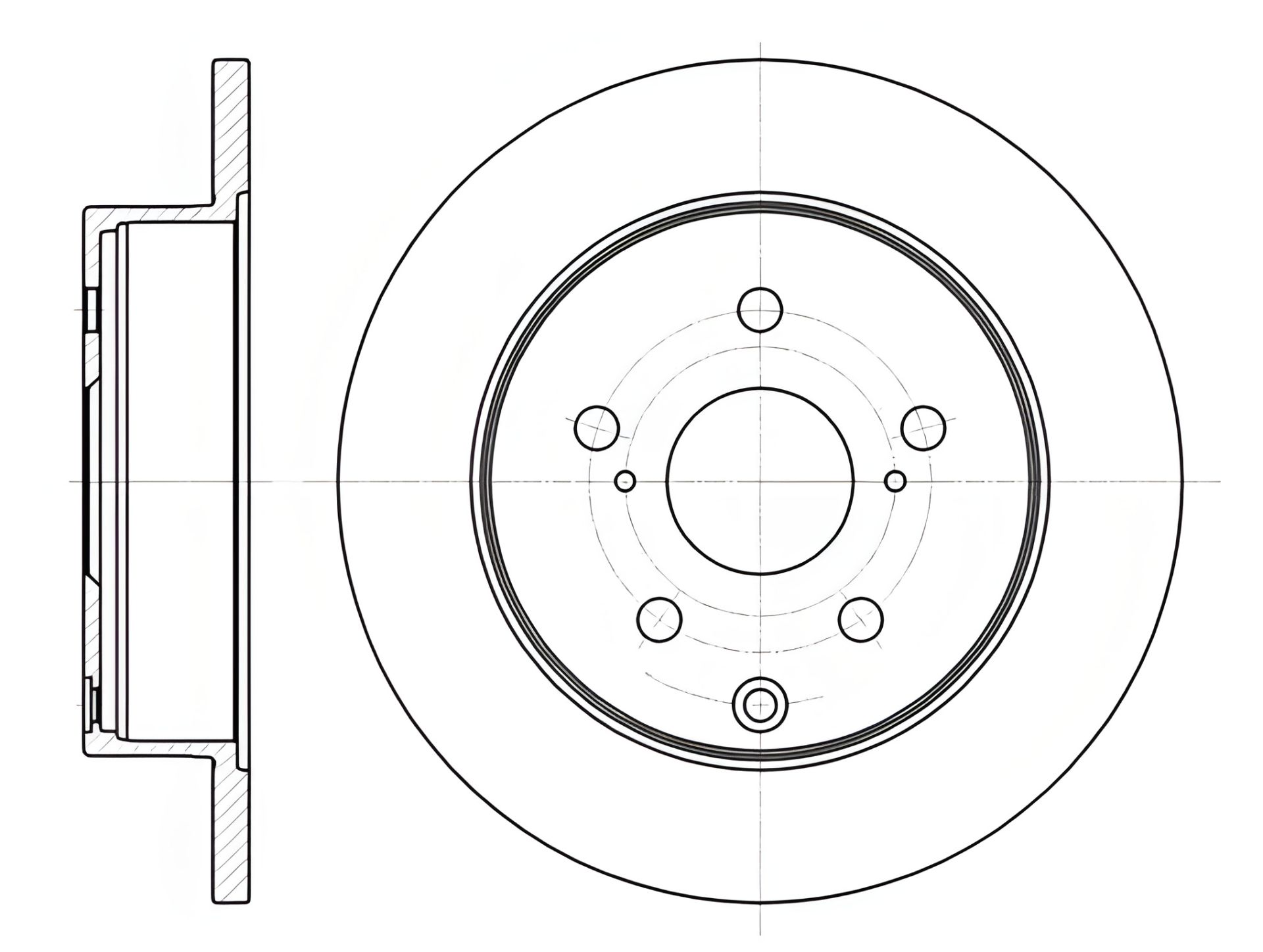 Тормозной диск для TOYOTA RAV4, REMSA (6118800) Тормозной диск для TOYOTA RAV4, REMSA (6118800)
