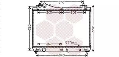 Радіатор охолодження двигуна SUZUKI GRAND VITARA, Van Wezel (52002100)