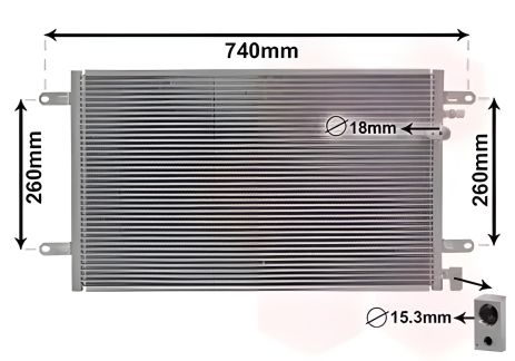 Конденсор кондиціонера радіатор AUDI A6, Van Wezel (03005237) Конденсор кондиціонера радіатор AUDI A6, Van Wezel (03005237)
