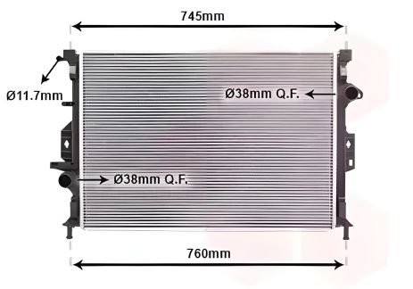Охолодження двигуна радіатор VOLVO V60, FORD FOCUS, Van Wezel (18002424) Охолодження двигуна радіатор VOLVO V60, FORD FOCUS, Van Wezel (18002424)