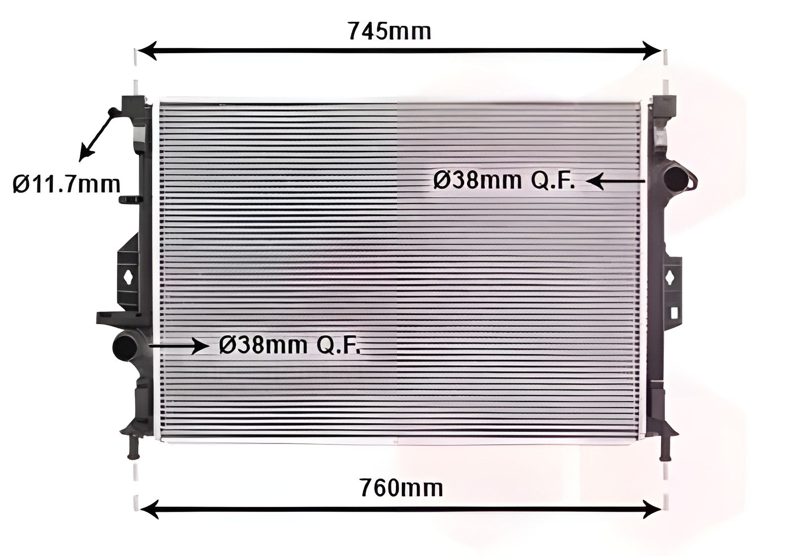 Охолодження двигуна радіатор VOLVO V60, FORD FOCUS, Van Wezel (18002424) Охолодження двигуна радіатор VOLVO V60, FORD FOCUS, Van Wezel (18002424)
