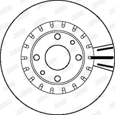 Диск гальмівний LADA KALINA, JURID (562121J)
