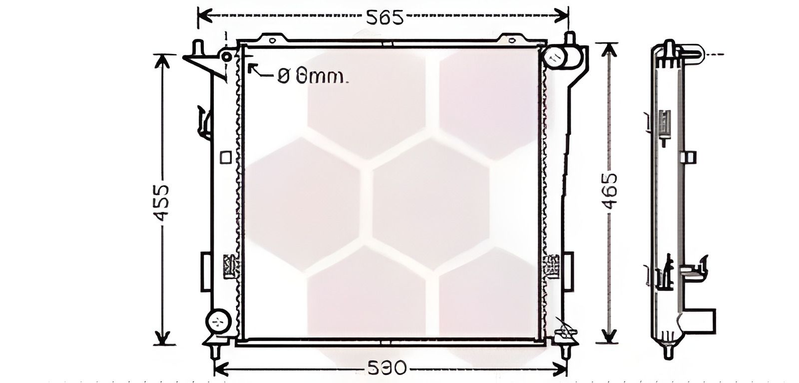 Радіатор двигуна HYUNDAI ELANTRA, Van Wezel (82002181) Радіатор двигуна HYUNDAI ELANTRA, Van Wezel (82002181)