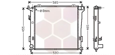 Радиатор двигателя охлаждения HYUNDAI ELANTRA, Van Wezel (82002181) Радиатор двигателя охлаждения HYUNDAI ELANTRA, Van Wezel (82002181)