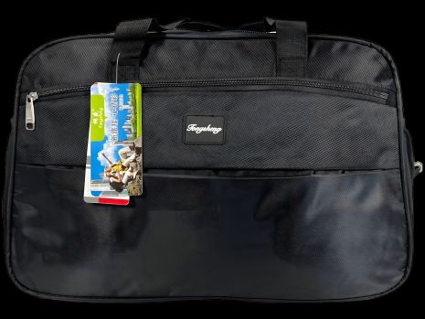 Дорожня сумка, 35 л, чорна, на два відділення