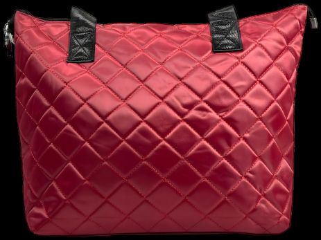 Зручна та містка сумка на одне відділення, шопер, колір червоний