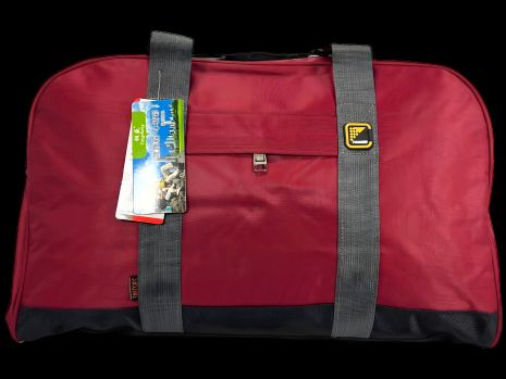 Червона дорожня сумка TONGSHENG 568-1 на два відділення