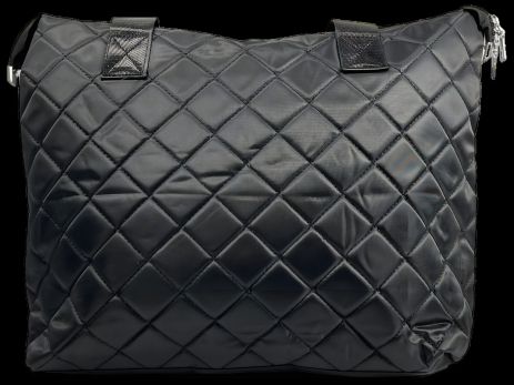 Практичная женская сумка-шопер, 16 л, черная, с одним отделением