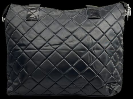 Практичная женская сумка-шопер, 16 л, черная, с одним отделением