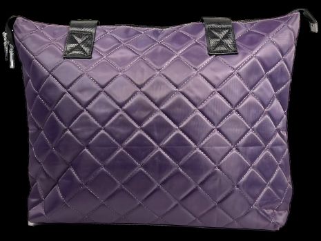 Фіолетова жіноча сумка-шопер, 16 л, на одне відділення