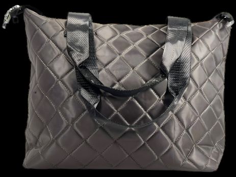 Практична шопер-сумка жіноча на одне відділення, коричнева