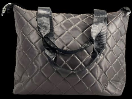 Женская практичная сумка-шопер на одно отделение, коричневая