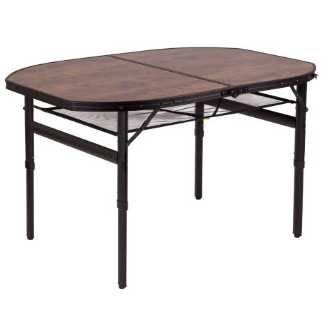 Стол Bo-Camp Melrose Oval 120x80 cm Black/Wood look (1404220)