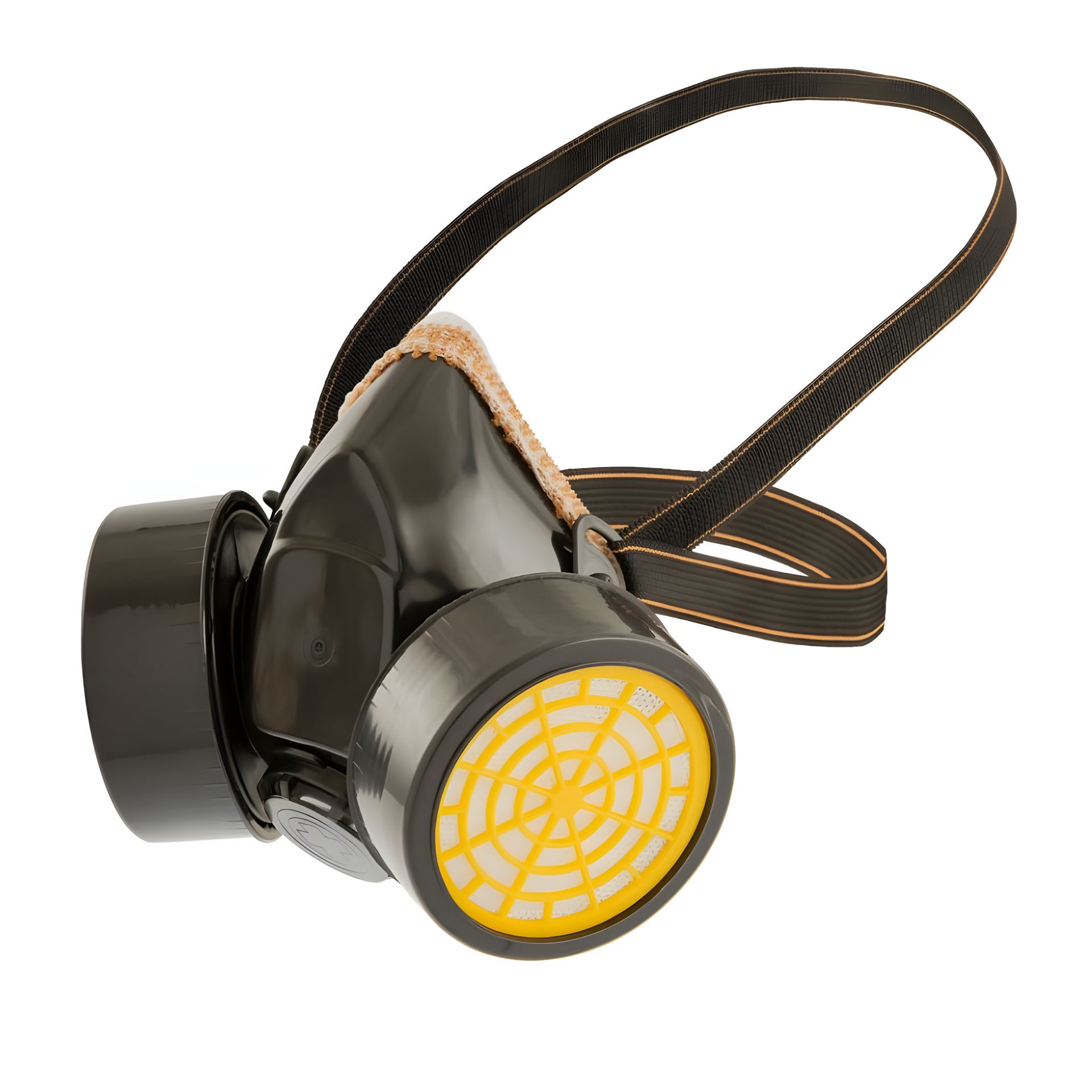 Противопылевой респиратор-полумаска FFP2 R EN 149 с 2 сменными противогазовыми фильтрами MASTERTOOL 82-0187 Противопылевой респиратор-полумаска FFP2 R EN 149 с 2 сменными противогазовыми фильтрами MASTERTOOL 82-0187