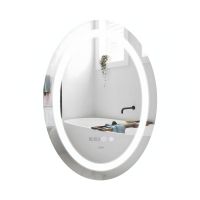 Дзеркало у ванну кімнату з підсвіткою, антизапотіванням і годинником Qtap Mideya 50х70 см (QT2078NCR5070W) Дзеркало у ванну кімнату з підсвіткою, антизапотіванням і годинником Qtap Mideya 50х70 см (QT2078NCR5070W)