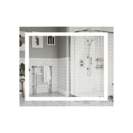 Дзеркало у ванну Qtap з підсвіткою, з антизапотіванням 80х70 см (QT2078NCF8070W)