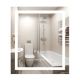 Дзеркало для ванної з підсвіткою, антизапотіванням та годинником Qtap Mideya 70х80 см (QT2078DCF7080W)