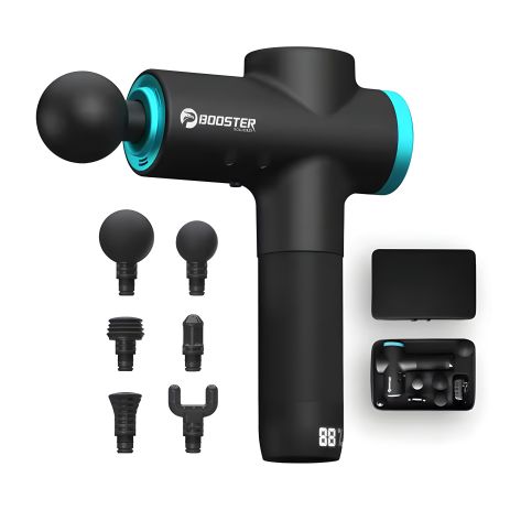 Електричний міні-масажний пістолет BOOSTER M2-B з насадками