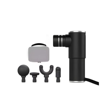 BOOSTER MINI бездротовий перкусійний масажер з насадками, ручний BOOSTER MINI бездротовий перкусійний масажер з насадками, ручний