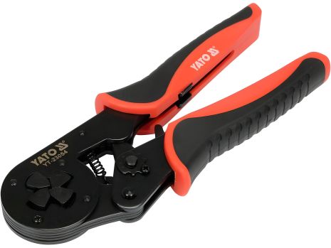 Самовстановлювальні кліщі для затиску втулкових наконечників Yato YT-23054 (S=4-16мм², l=210мм [10])