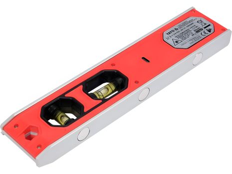 Рівень "TORPEDO" із лазерним далекоміром L=230мм. 2 капсули, магніти, лазер до 20м, акум-300м Yato YT-30340 Рівень "TORPEDO" із лазерним далекоміром L=230мм. 2 капсули, магніти, лазер до 20м, акум-300м Yato YT-30340