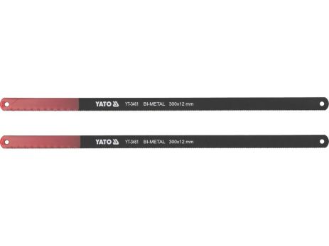 Полотно по металлу: l=300х12х0,65 мм, BIMETAL, упк. 2шт. [20/500] Yato YT-3461