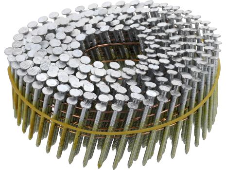 Барабанные гвозди для пневматического пистолета: L=38мм, Ø=2.1мм, угол 15-16˚,7200шт. [1] Vorel 72016