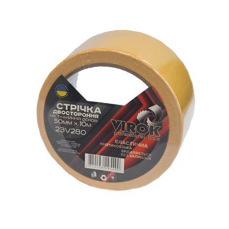 Двусторонняя тканевая лента 50мм х 10м [60] VIROK 23V280