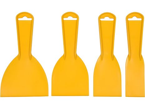 Пластикові шпателі 40, 60, 80, 100 мм, набір 4 шт.