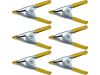 Стальные прищепочные струбцины l=50 мм, развод губ-20 мм, 6 шт. [36/144] Vorel 38490