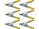 Стальные прищепочные струбцины l=50 мм, развод губ-20 мм, 6 шт. [36/144] Vorel 38490