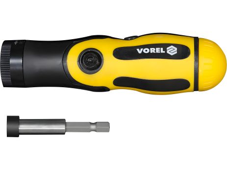 Держатель штыковый для режущих полотен и искр. вставок, l=150 мм с полотнами и битами, набор 18 элементов Vorel 27630 Держатель штыковый для режущих полотен и искр. вставок, l=150 мм с полотнами и битами, набор 18 элементов Vorel 27630