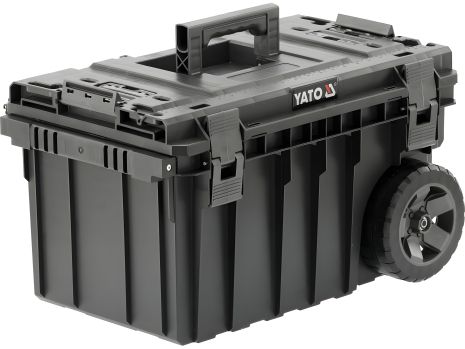 Ящик для інструментів на 2-х колесах 601TV S1 з органайзером 1 секція, 600x400x345 мм, пластико. Yato YT-09158