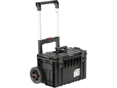 Ящик з інструментами Yato 52V S1, 2 секції та органайзер, 660x643x483 мм, колесами, телескопічною ручкою, YT-09159 Ящик з інструментами Yato 52V S1, 2 секції та органайзер, 660x643x483 мм, колесами, телескопічною ручкою, YT-09159