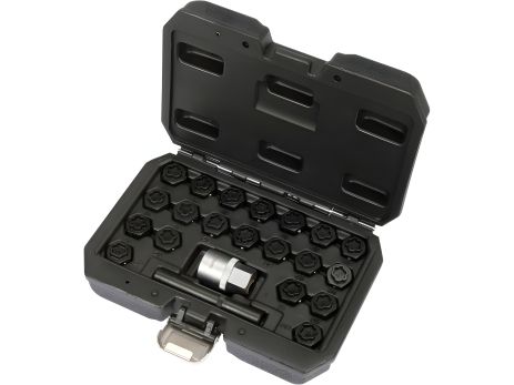 Торцеві головки BMW колісних дисків: квадрат 1/2", комплект з 22 штук | Yato YT-060303 Торцеві головки BMW колісних дисків: квадрат 1/2", комплект з 22 штук | Yato YT-060303