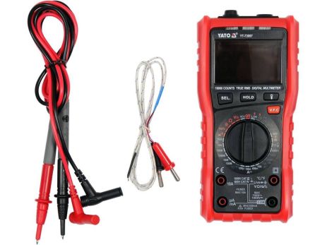 Мультиметр TRUE RMS Z електричних параметрів із LCD-цифровим діапазоном 9999 [30] Yato YT-73097