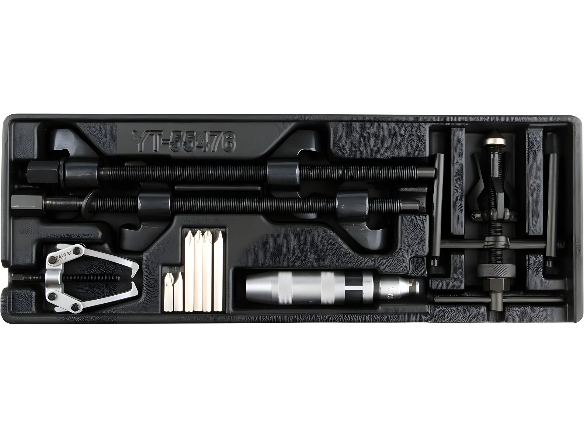 Інструментальний вклад для шафи, з інструментами для автомайстерності, 10 шт. Yato YT-55476 Інструментальний вклад для шафи, з інструментами для автомайстерності, 10 шт. Yato YT-55476