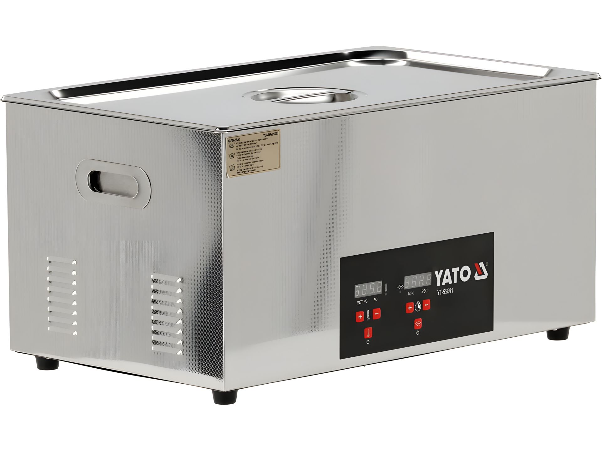 Ультразвуковая мойка для мастерской сетей 230В, 480Вт ванна 50х 33х 29 см 22 л, раб. темп-0-80ºС Yato YT-55801 Ультразвуковая мойка для мастерской сетей 230В, 480Вт ванна 50х 33х 29 см 22 л, раб. темп-0-80ºС Yato YT-55801