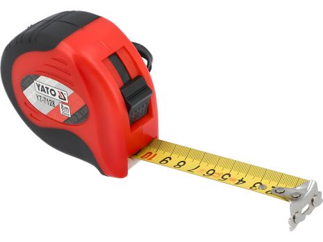 Рулетка L=8 м x 25 мм з магнітним наконечником та нейлоновим покриттям [6/60] Yato YT-7128